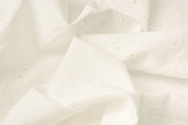 Broderie Katoen Leila Creme Broderie Katoen Leila Creme