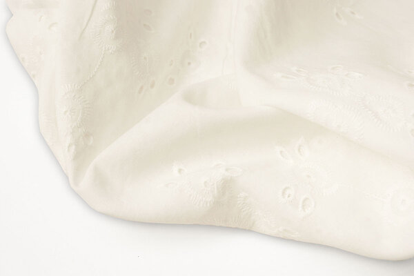 Stickerei Baumwolle Leila Creme Stickerei Baumwolle Leila Creme