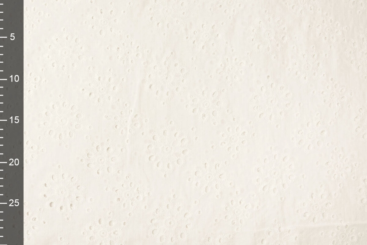 Broderie Anglaise Coton Leanne Crème Broderie Anglaise Coton Leanne Crème