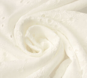 Stickerei Baumwolle Leanne Creme