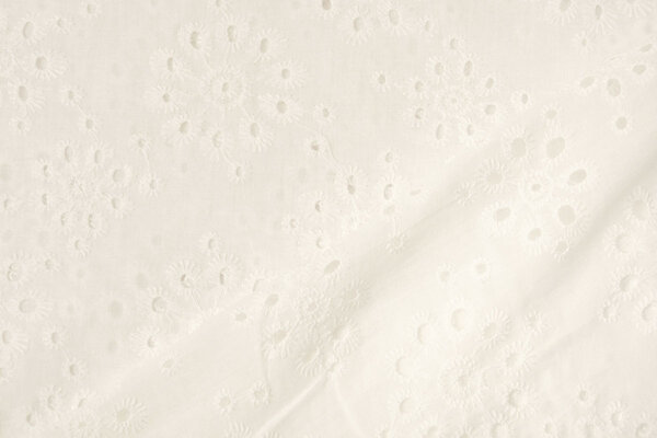 Stickerei Baumwolle Leanne Creme Stickerei Baumwolle Leanne Creme