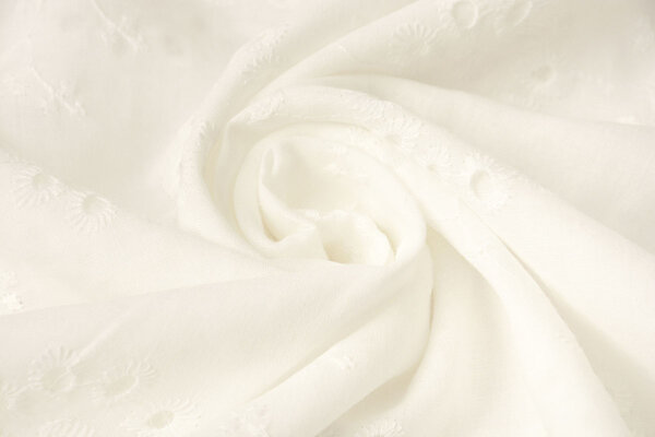 Bordado Inglés Algodón Liane Crema Bordado Inglés Algodón Liane Crema