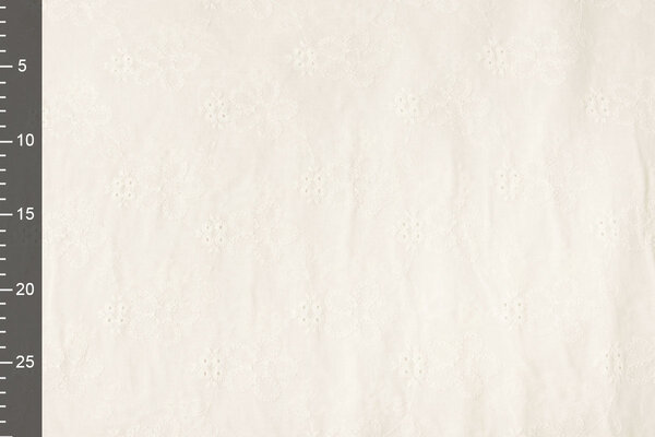 Broderie Anglaise Coton Levana Crème