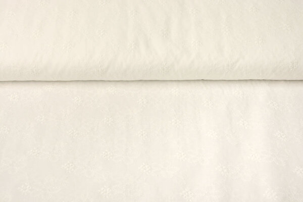 Bordado Inglés Algodón Levana Crema Bordado Inglés Algodón Levana Crema