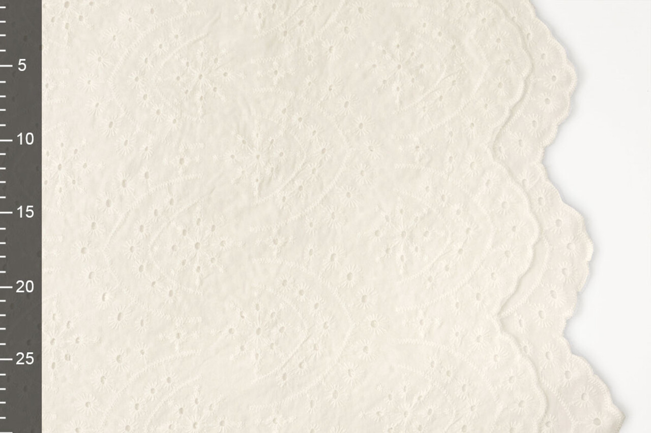 Stickerei Baumwolle Kiara Creme