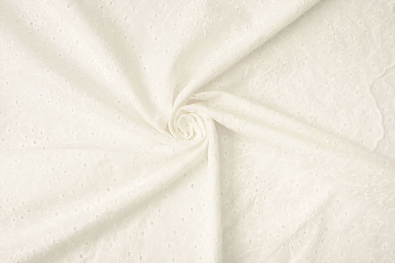 Embroidery Cotton Kiara Creme Embroidery Cotton Kiara Creme