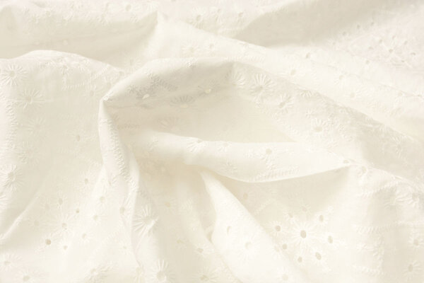 Embroidery Cotton Kiara Creme Embroidery Cotton Kiara Creme