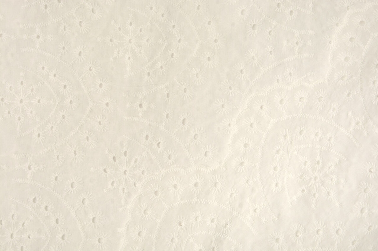 Stickerei Baumwolle Kiara Creme