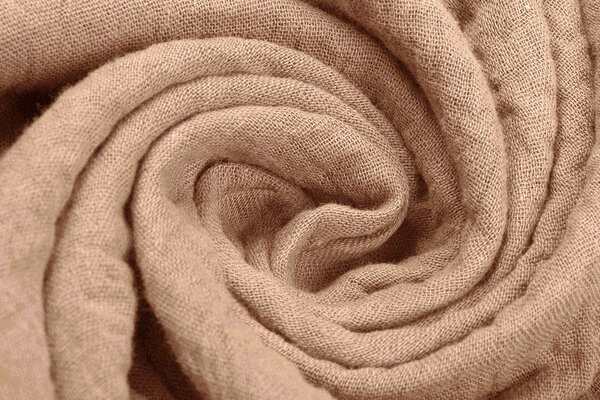 Oeko-Tex®  Coton Double Gaze Tissu Rose Poudré