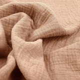 Oeko-Tex® Coton Double Gaze Tissu Rose Poudré Oeko-Tex® Coton Double Gaze Tissu Rose Poudré