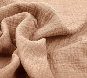 Oeko-Tex®  Double Gauze Fabric Powder Pink Oeko-Tex®  Double Gauze Fabric Powder Pink