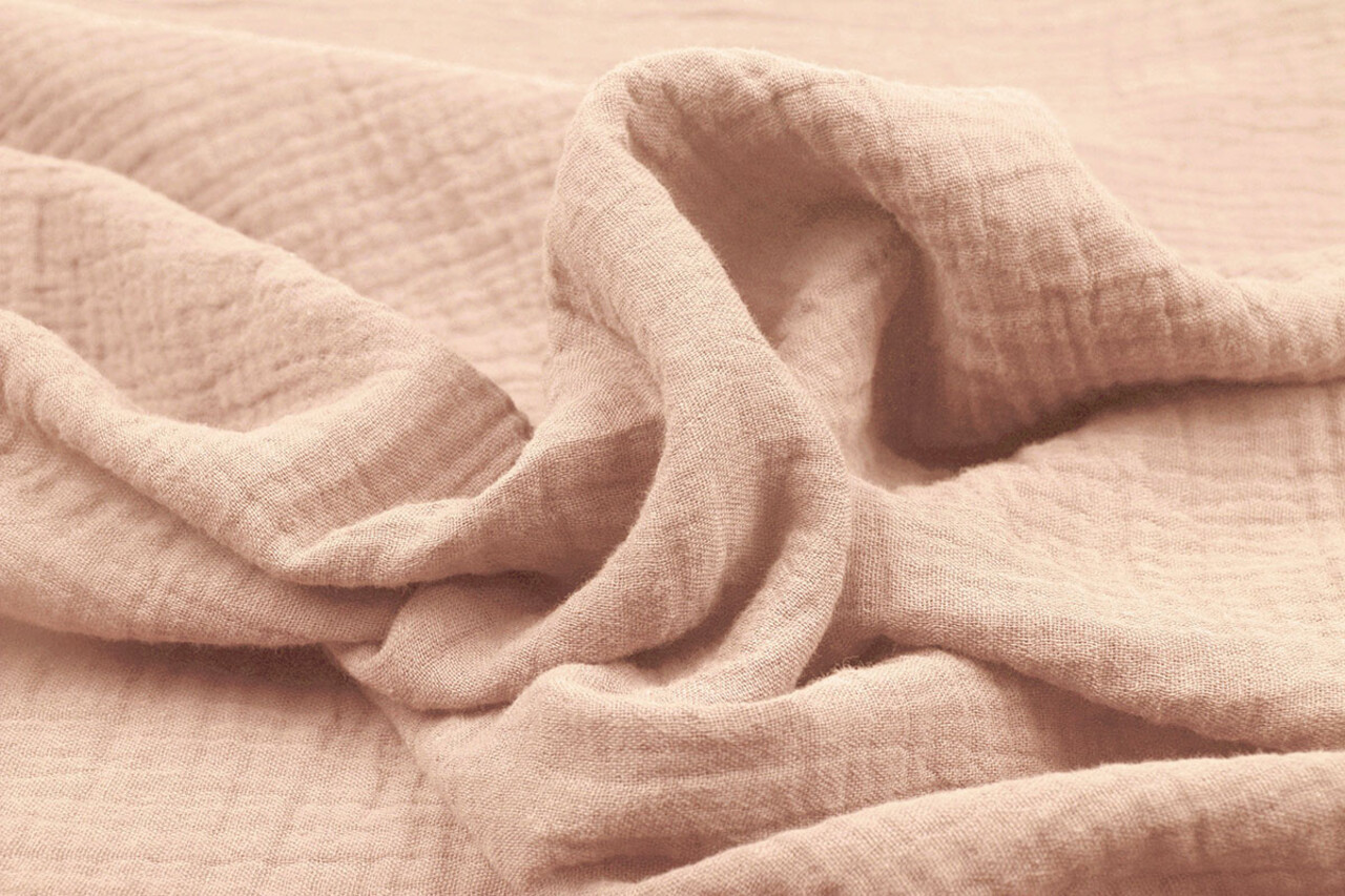 Oeko-Tex® Tela de Muselina Empolvado Claro Rosa Oeko-Tex® Tela de Muselina Empolvado Claro Rosa