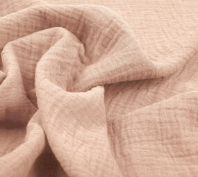 Oeko-Tex® Coton Double Gaze Tissu Clair Rose Poudré Oeko-Tex® Coton Double Gaze Tissu Clair Rose Poudré