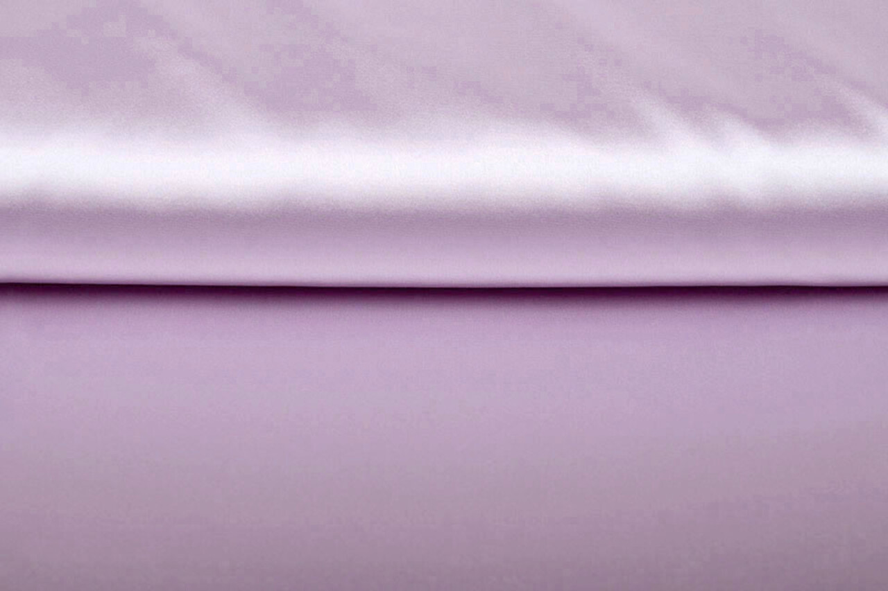 Stretch Satin Hell Pastell Flieder