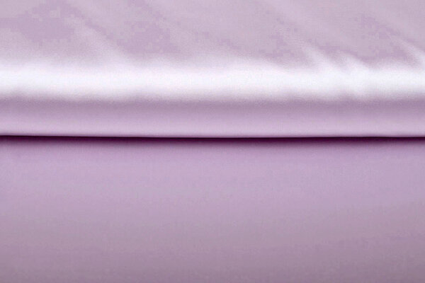 Stretch Satin Hell Pastell Flieder