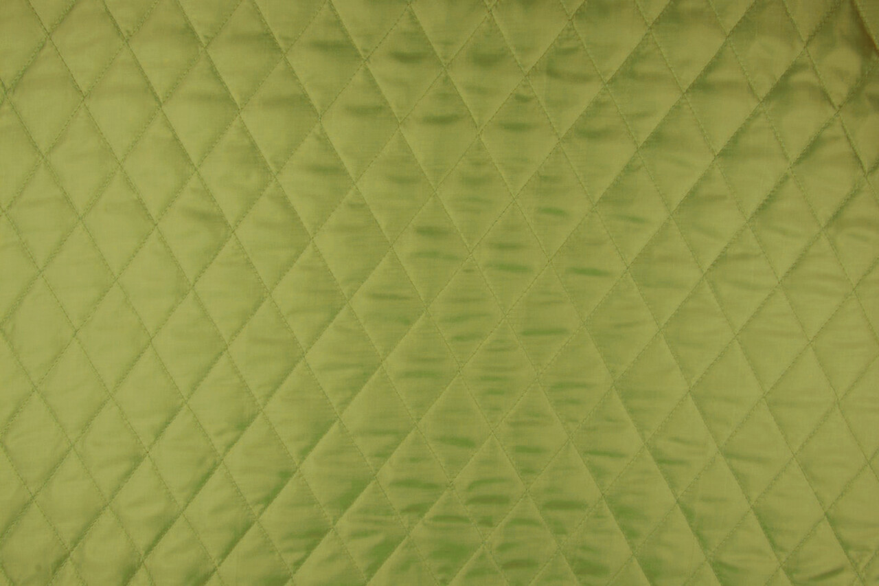 Quilted Lining Lime Green