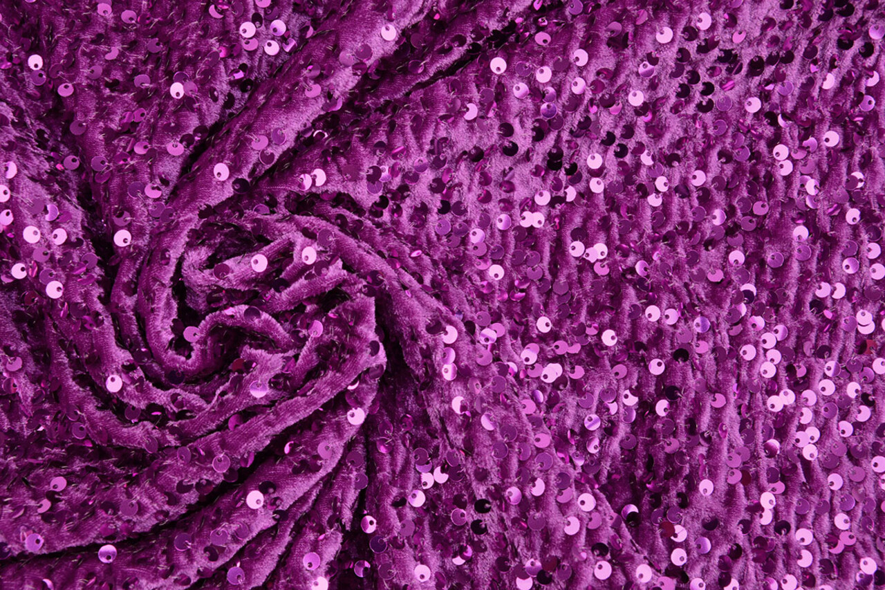 Velours à Sequins Violet Velours à Sequins Violet