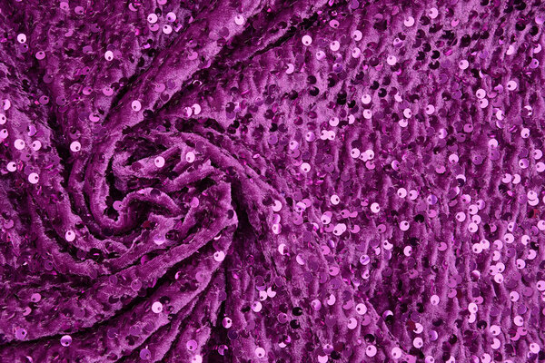 Velours à Sequins Violet Velours à Sequins Violet