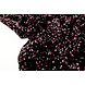 Paillettes su Velluto Nero - Rosa Antico