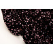 Paillettes su Velluto Nero - Rosa Antico