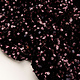 Sequins on Velvet Black - Old Pink