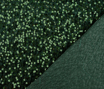 Sequins on Velvet Dark Green