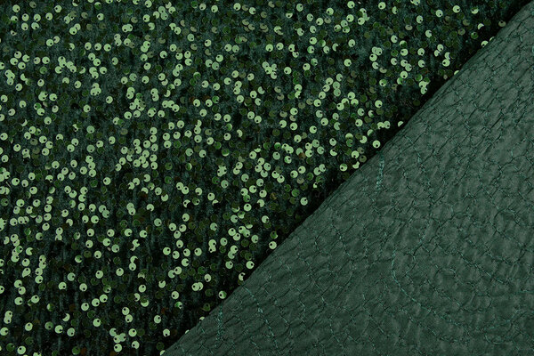 Paillettes su Velluto Verde Scuro Paillettes su Velluto Verde Scuro