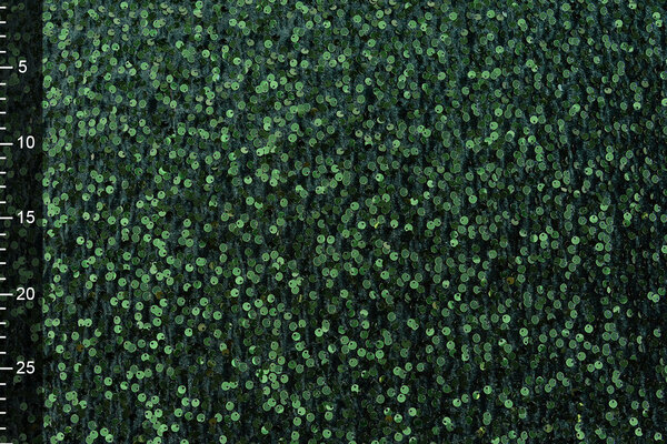 Pailletten op Velours Donker Groen