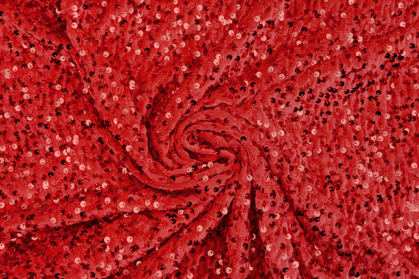Velours à Sequins Rouge Velours à Sequins Rouge