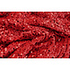 Pailletten op Velours Rood