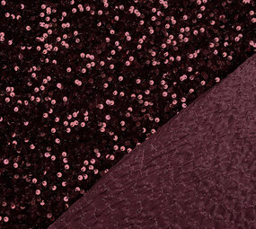 Sequins on Velvet Bordeaux