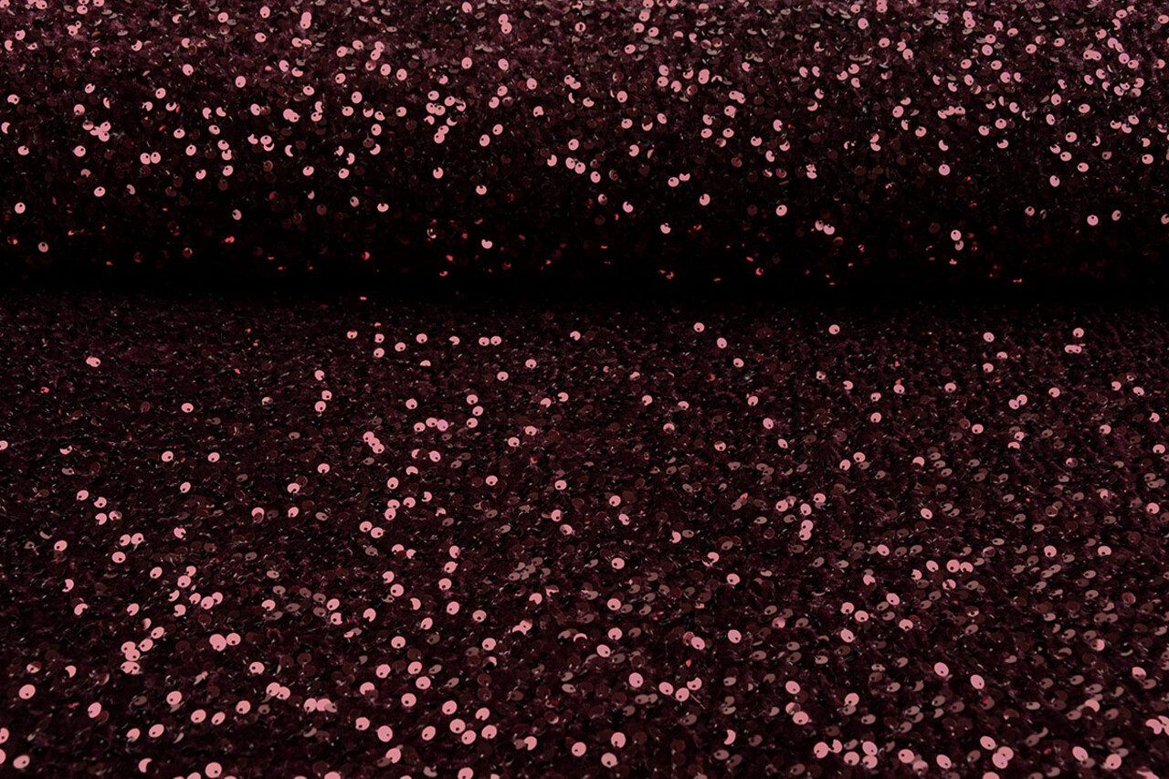 Sequins on Velvet Bordeaux Sequins on Velvet Bordeaux