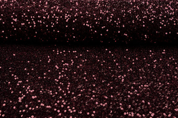 Pailletten op Velours Bordeaux