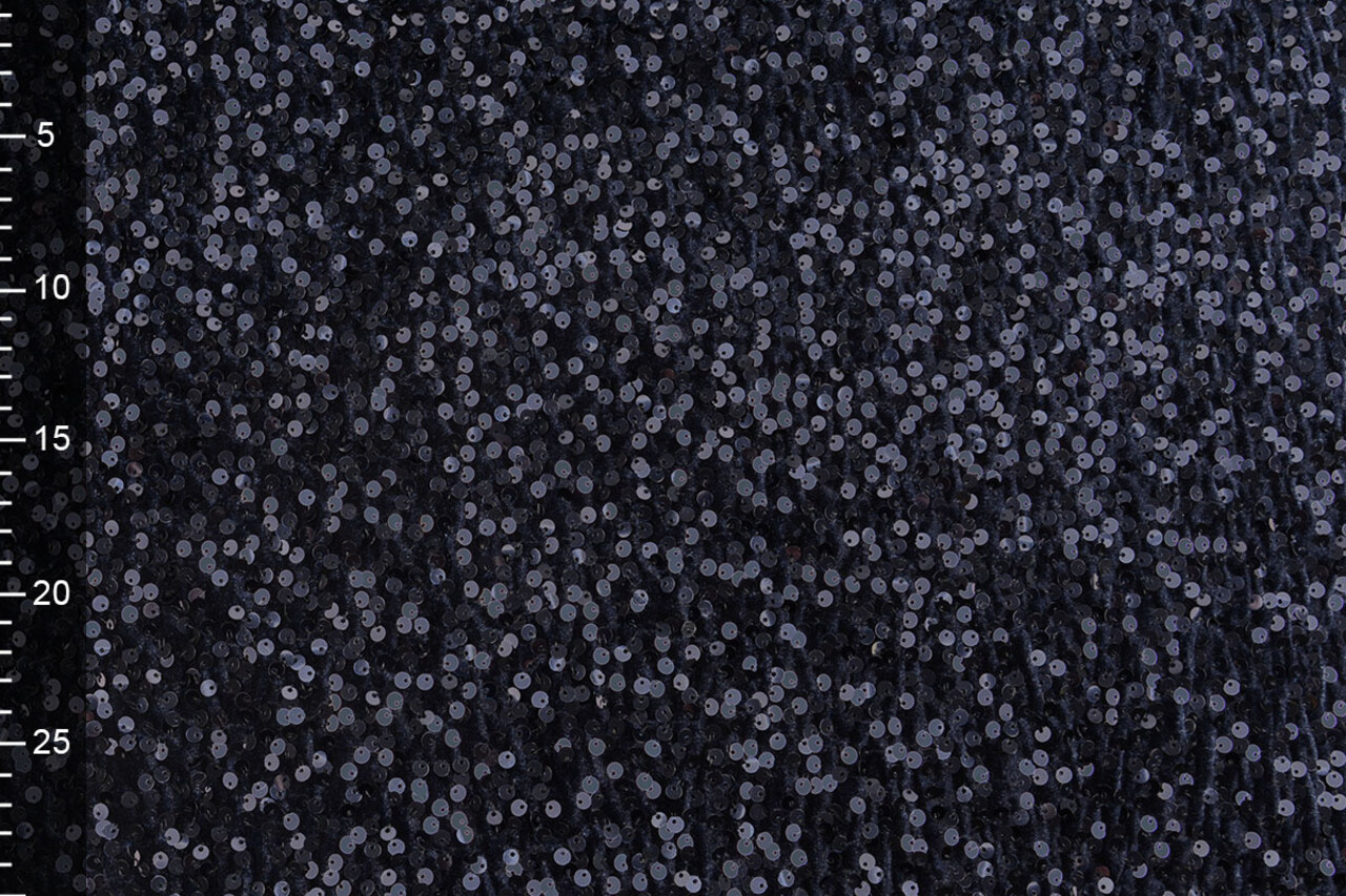 Sequins on Velvet Navy