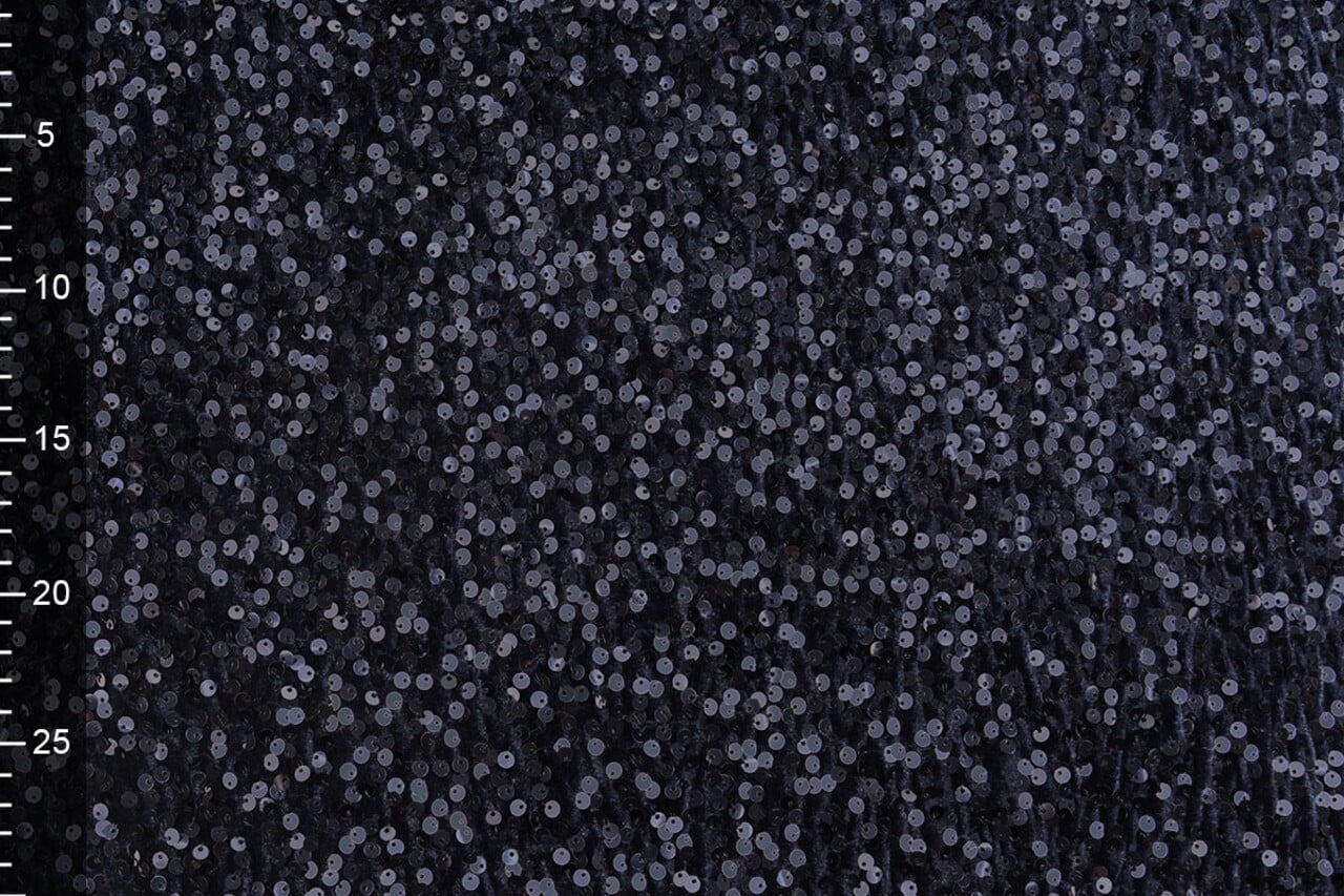 Velours à Sequins Marine Velours à Sequins Marine