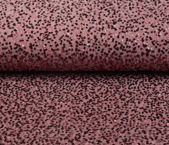 Sequins on Velvet Powder Pink