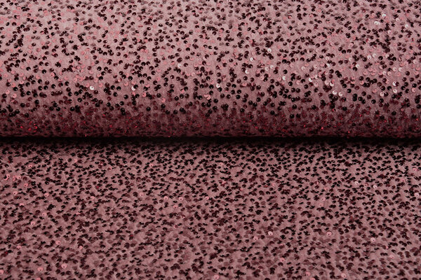 Pailletten op Velours Poeder Roze