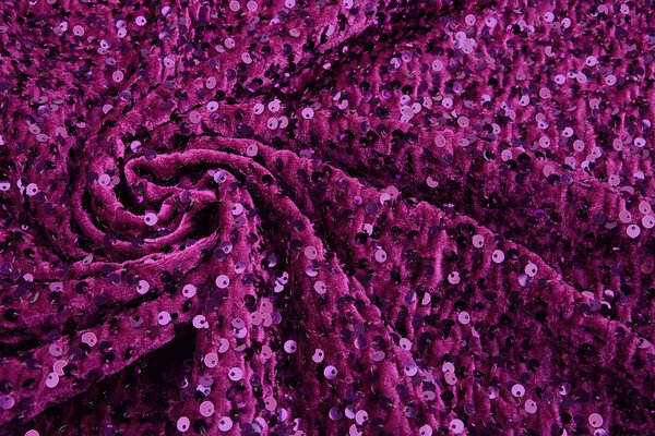 Velours à Sequins Cyclamen Velours à Sequins Cyclamen