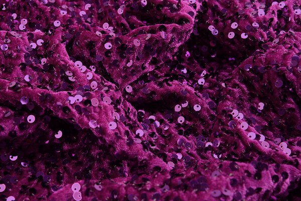 Paillettes su Velluto Ciclamino Paillettes su Velluto Ciclamino