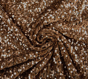 Paillettes su Velluto Marrone Moka Paillettes su Velluto Marrone Moka