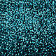 Sequins on Velvet Black - Aqua