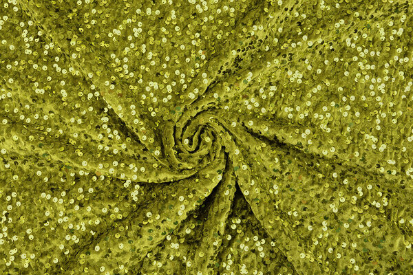 Pailletten op Velours Mosgroen