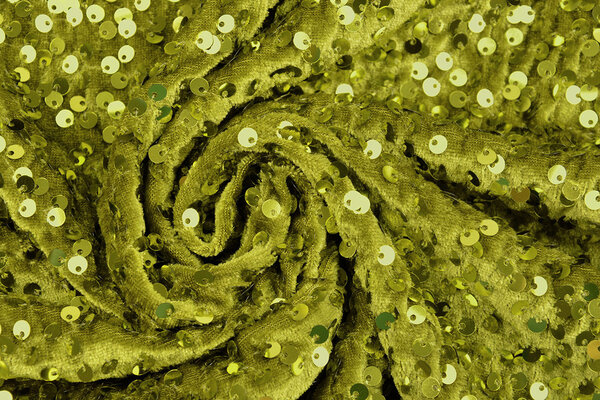 Pailletten op Velours Mosgroen