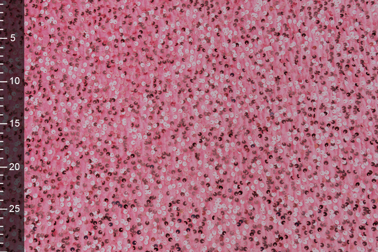 Pailletten op Velours Roze