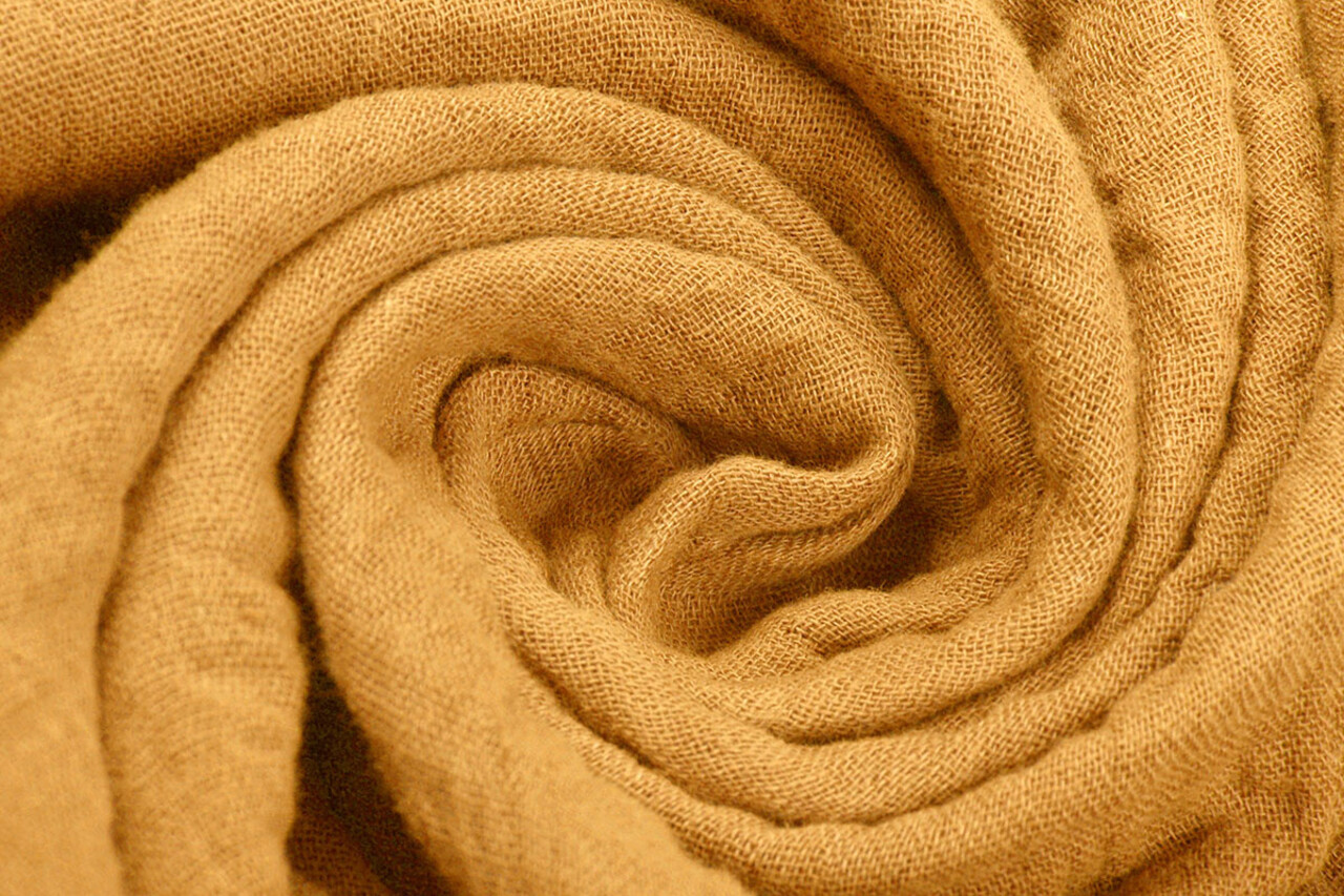 Oeko-Tex®  Double Gauze Fabric Ocher Yellow