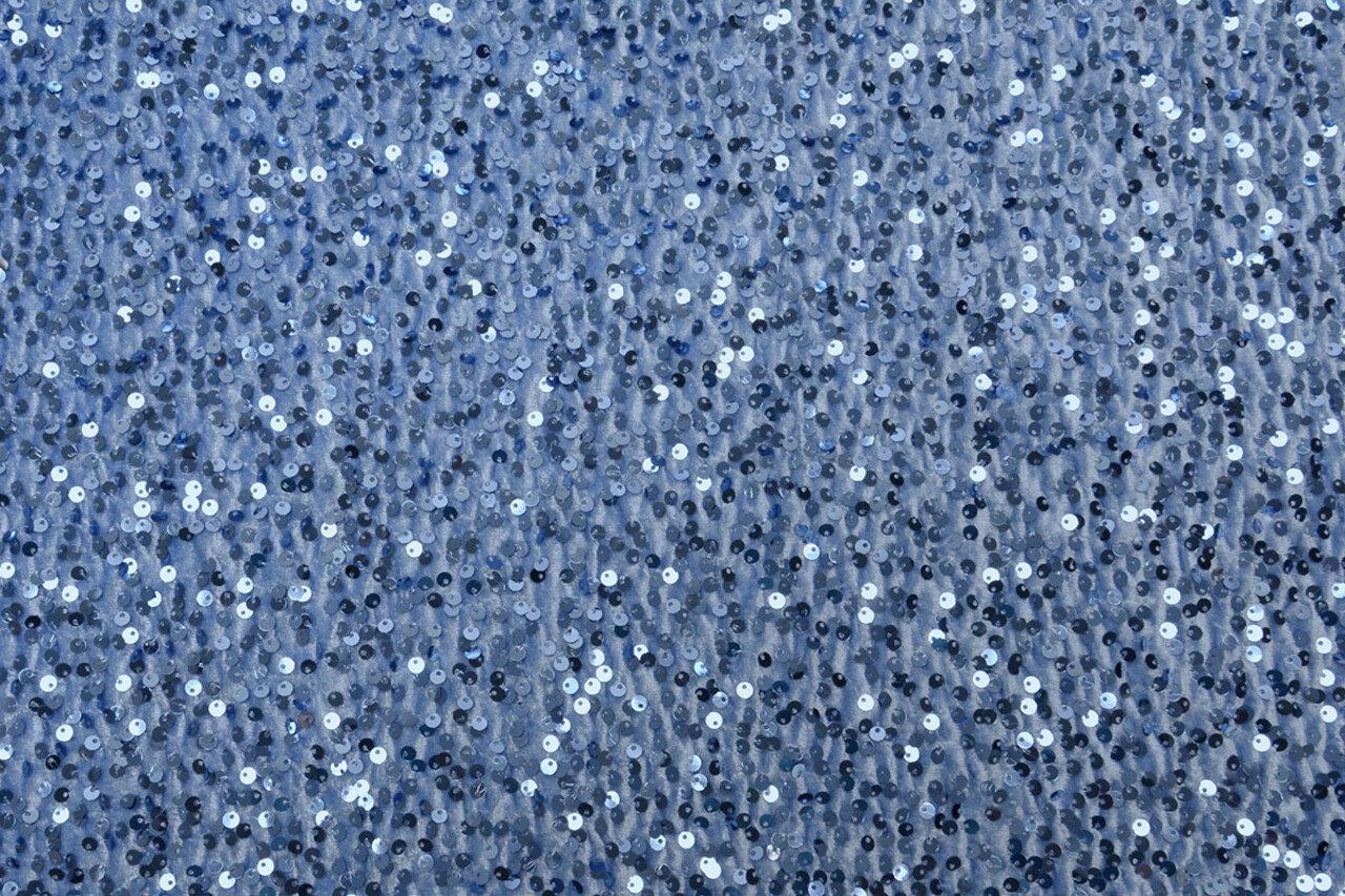 Paillettes su Velluto Azzurro Chiaro Paillettes su Velluto Azzurro Chiaro