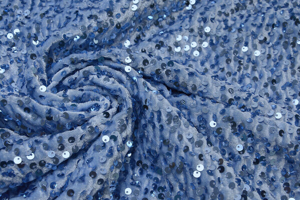 Velours à Sequins Bleu Clair Velours à Sequins Bleu Clair