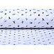Oeko-Tex® 100% Digitale Cotone Alfabet Bianco Blu Navy Oeko-Tex® 100% Digitale Cotone Alfabet Bianco Blu Navy