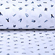 Oeko-Tex®  100% Digital Cotton Alphabet White Navy