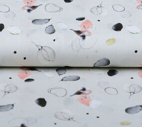 Oeko-Tex®  100% Digital Cotton Crested Tit Silver Oeko-Tex®  100% Digital Cotton Crested Tit Silver